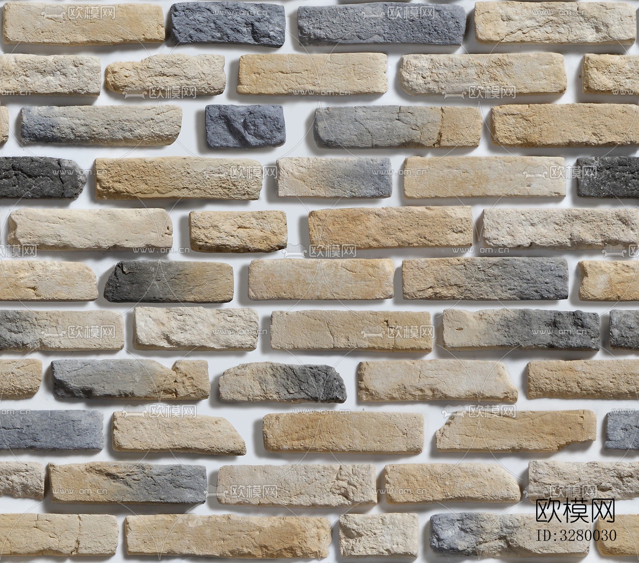 文化石砖石墙面材质下载（渲染图9）