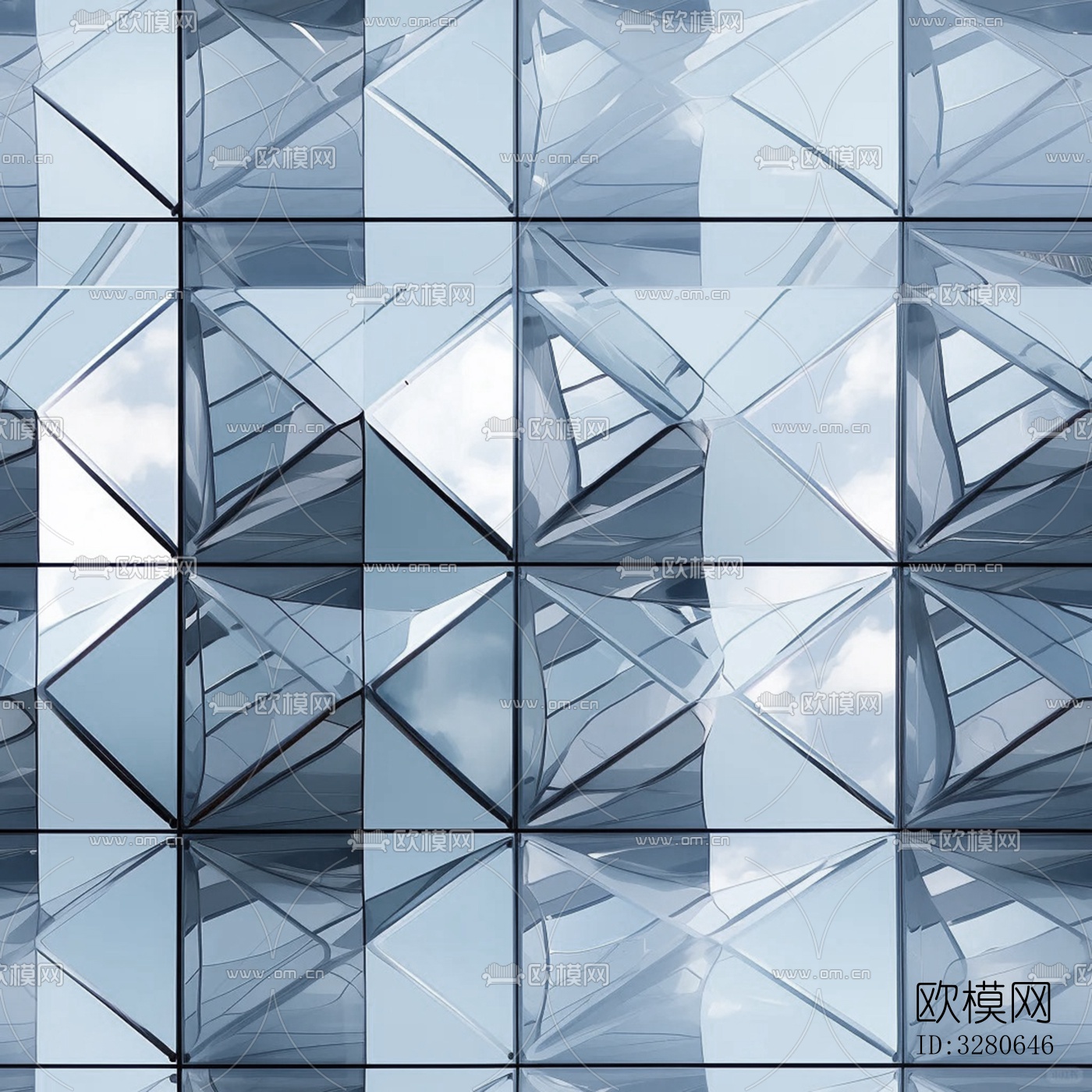 无缝彩色几何花纹玻璃亚克力下载