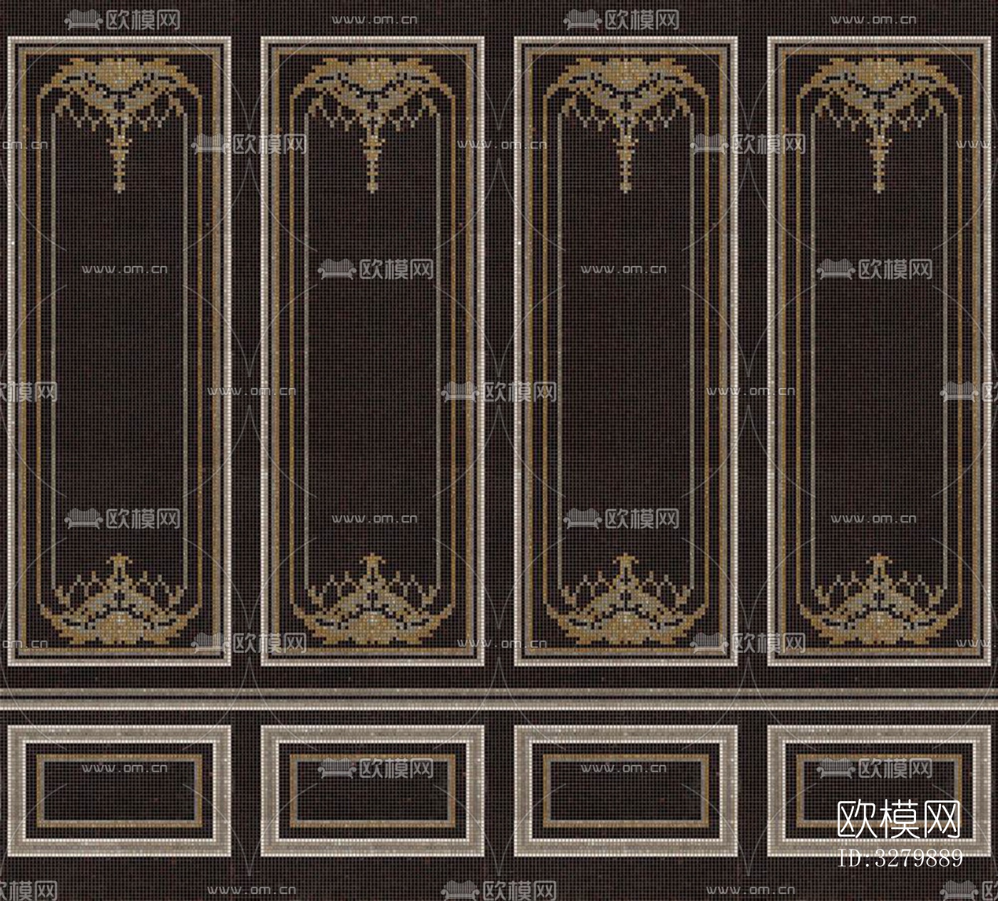 马赛克拼花砖图案下载（渲染图6）