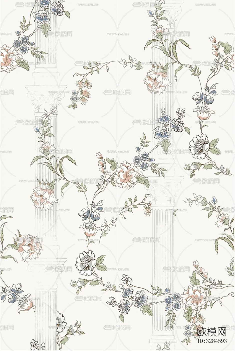 法式风格花砖下载
