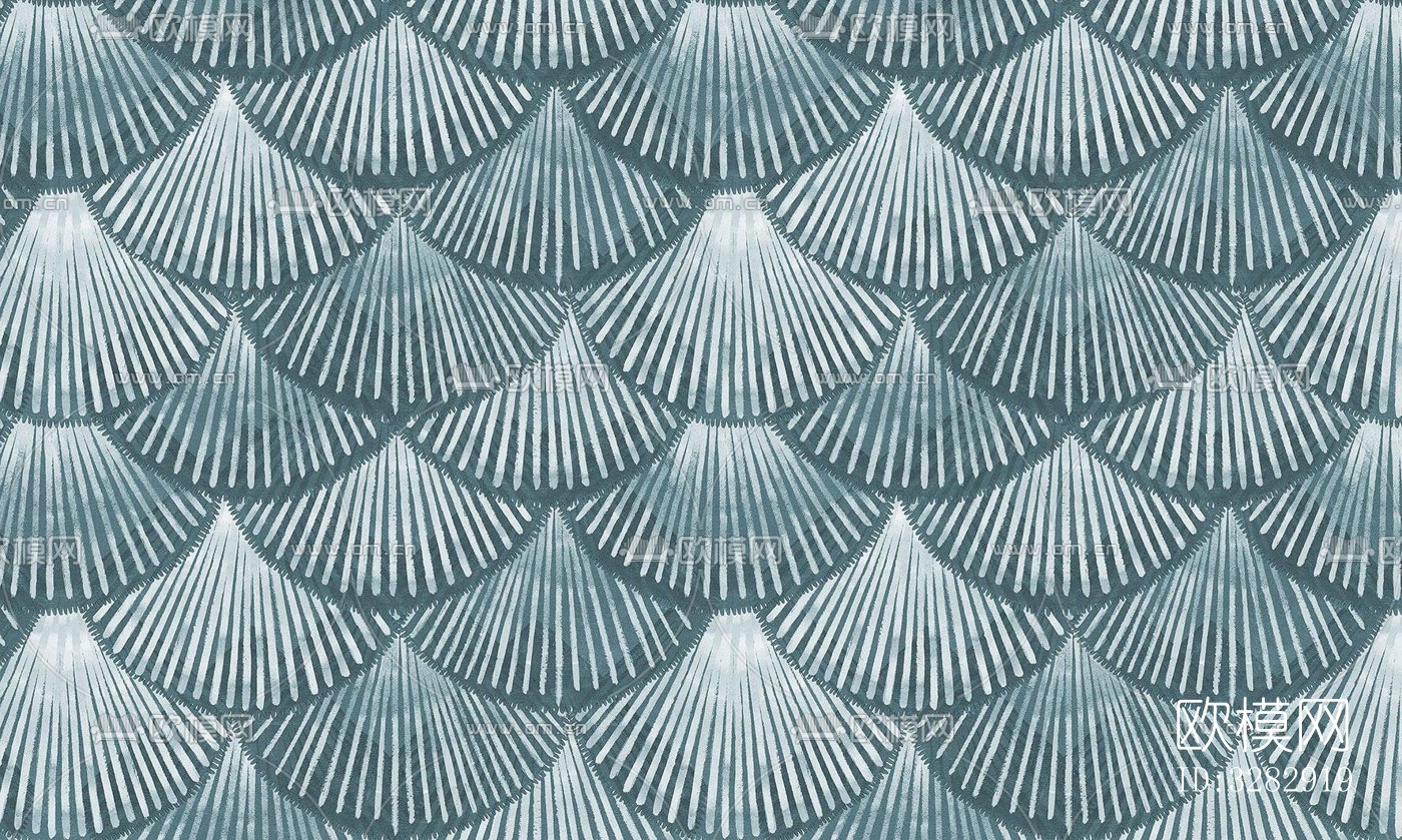 新中式贝壳壁纸