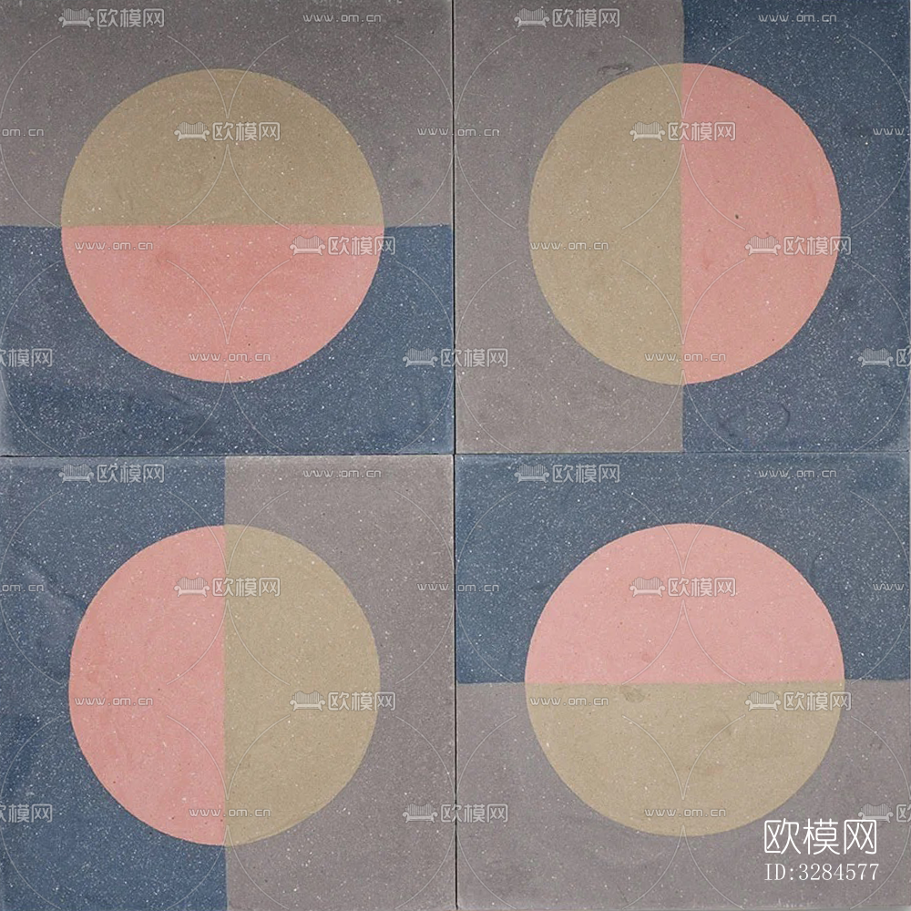 复古小清新风花砖下载