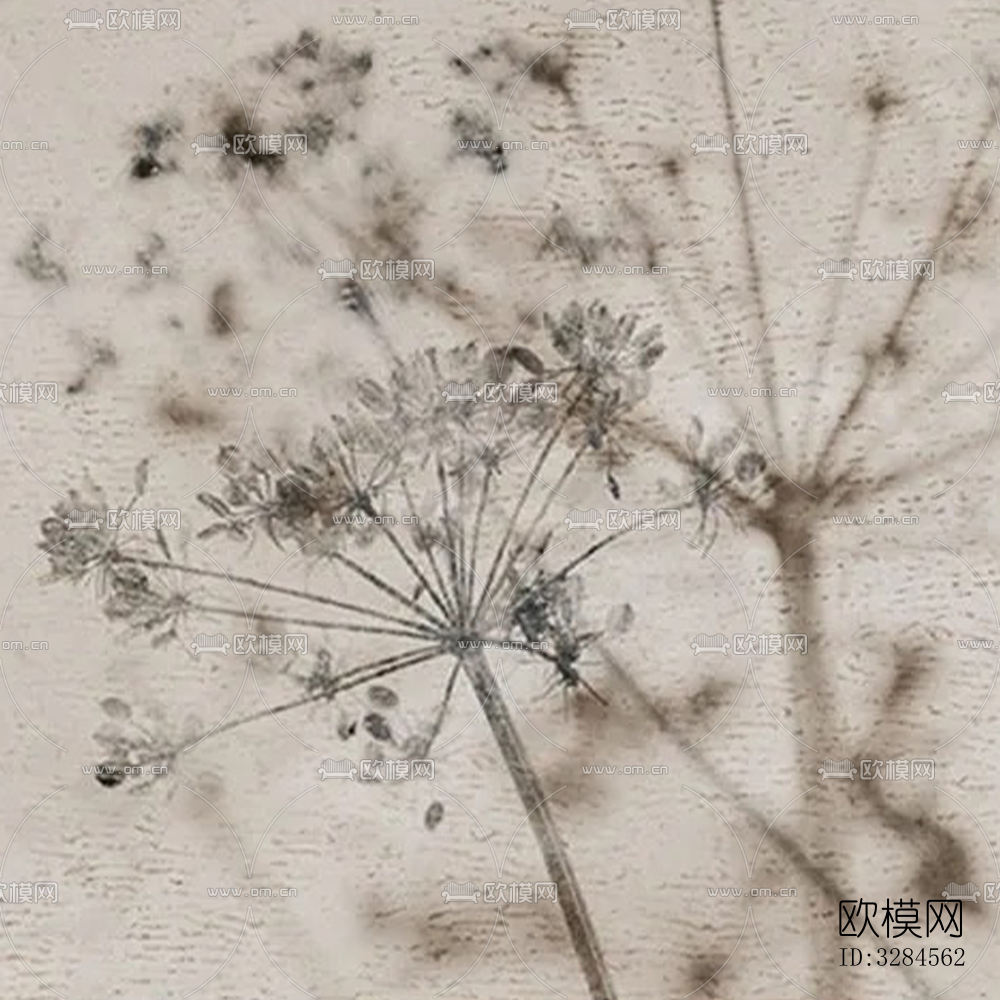 复古小清新风花砖下载（渲染图1）