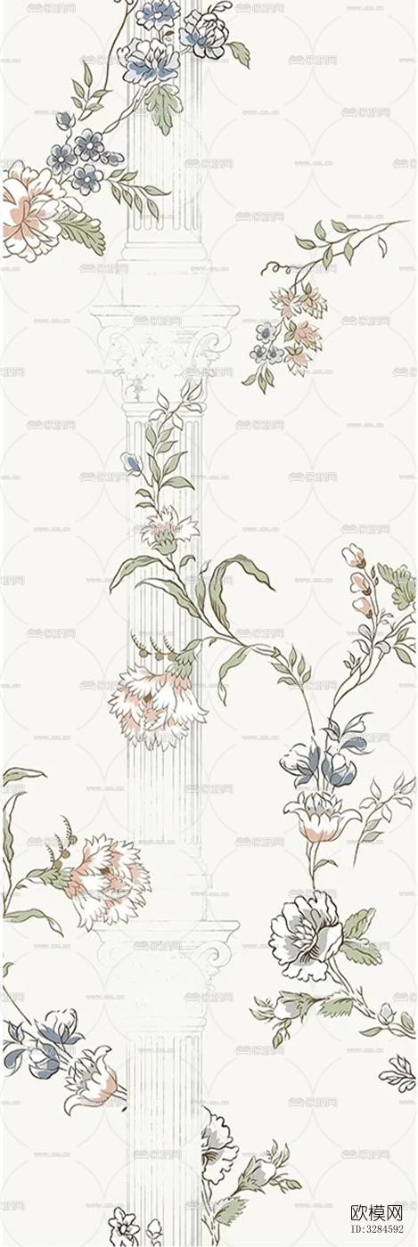 法式风格花砖下载