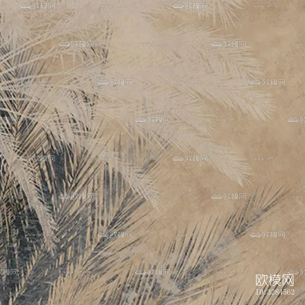 复古小清新风花砖下载（渲染图2）