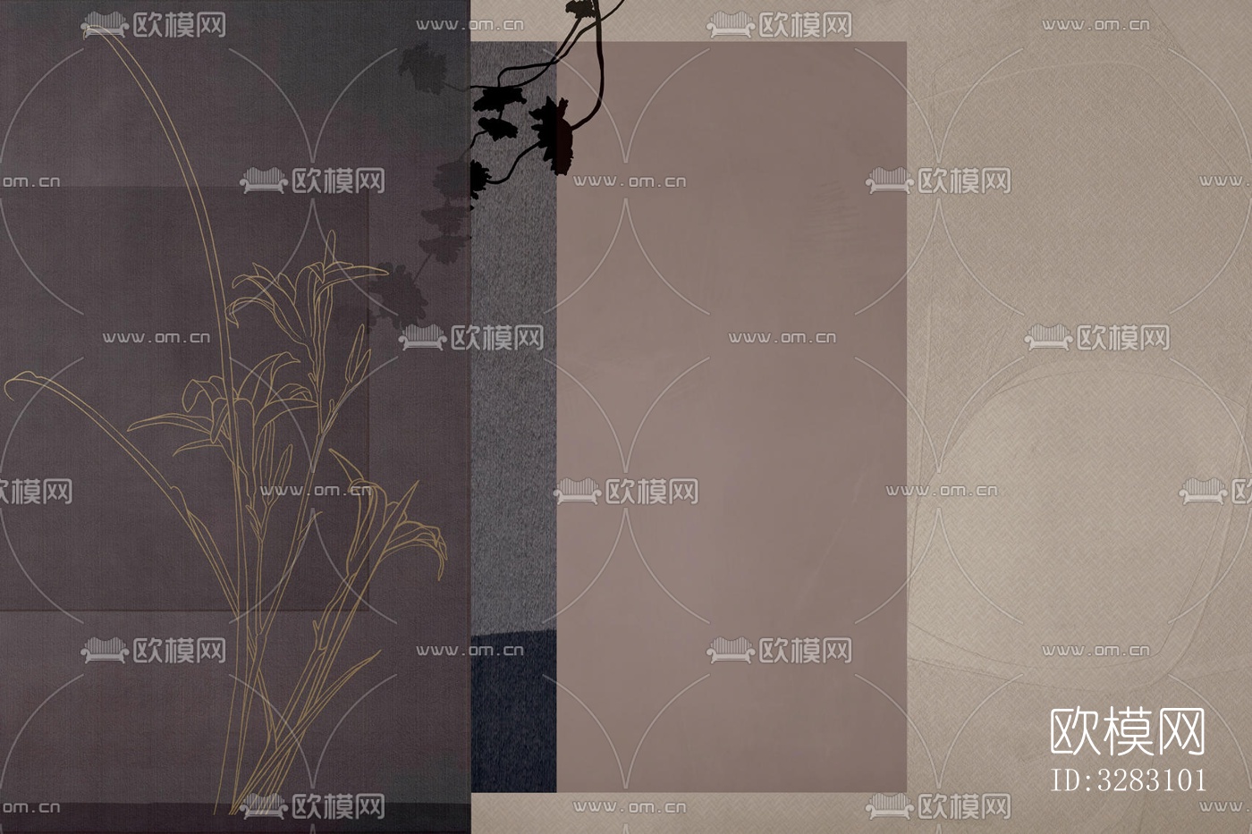 撞色植物壁纸下载