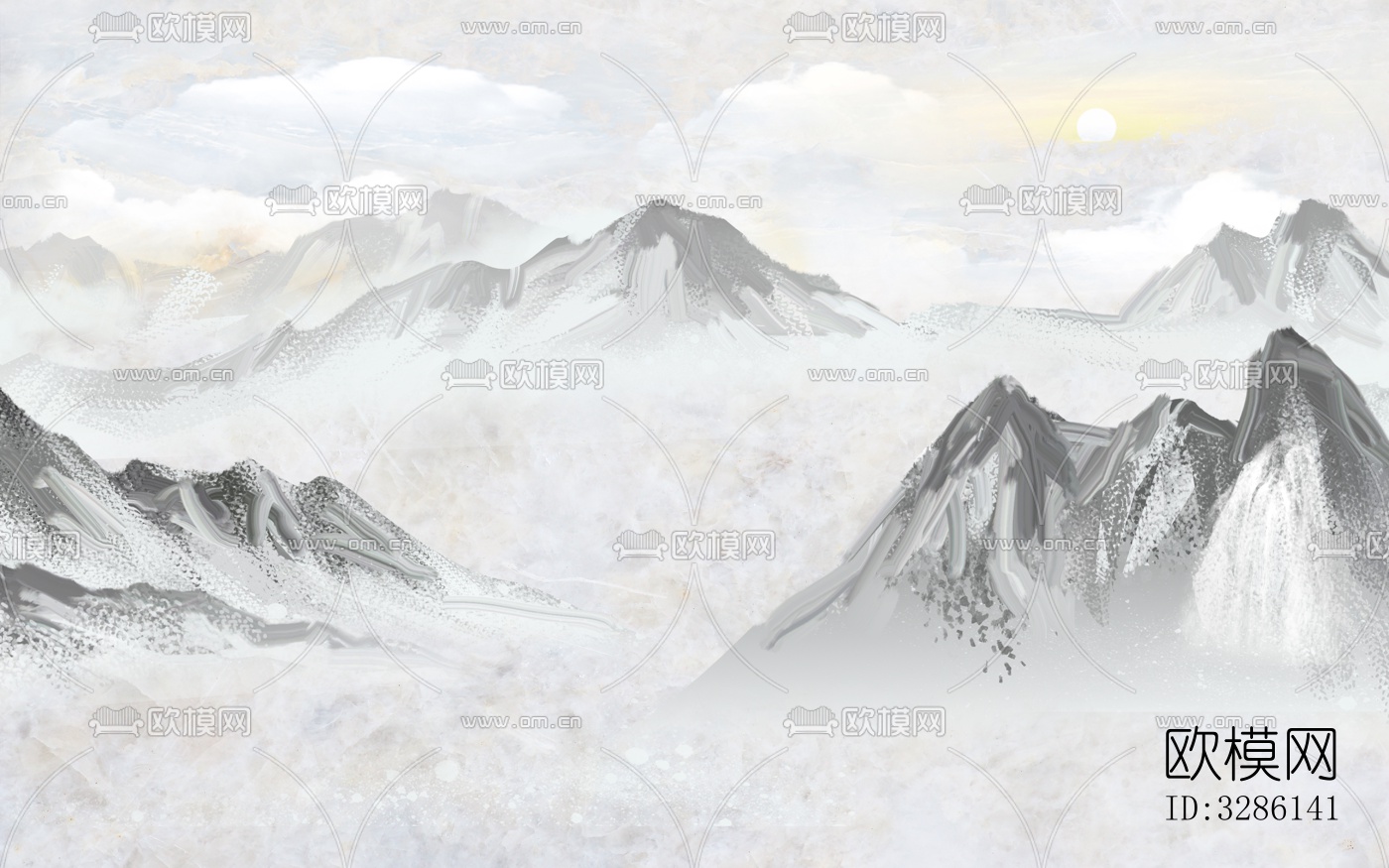 新中式山水壁纸下载