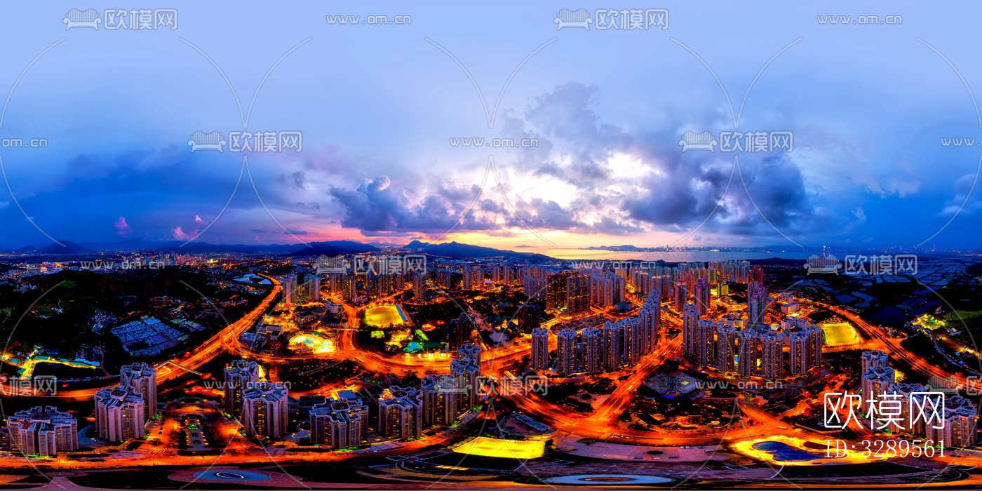 HDR城市黄昏下载