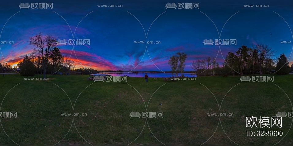 HDR湖边夜景下载