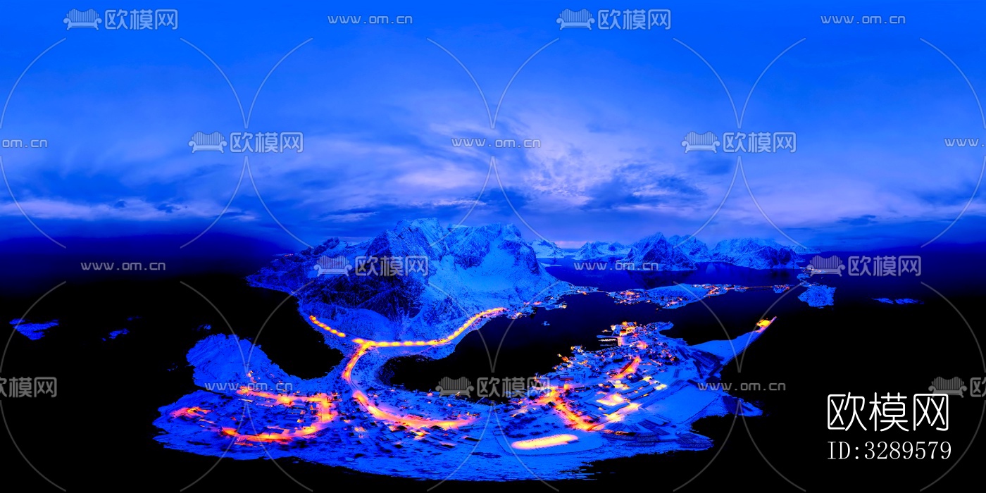 HDR城市夜景，HDR冰雪城市下载