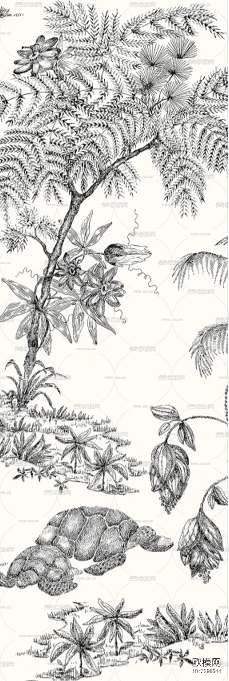 法式花砖连纹砖下载