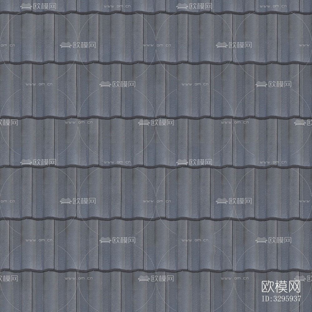 无缝别墅建筑屋顶陶土陶瓷瓦片下载