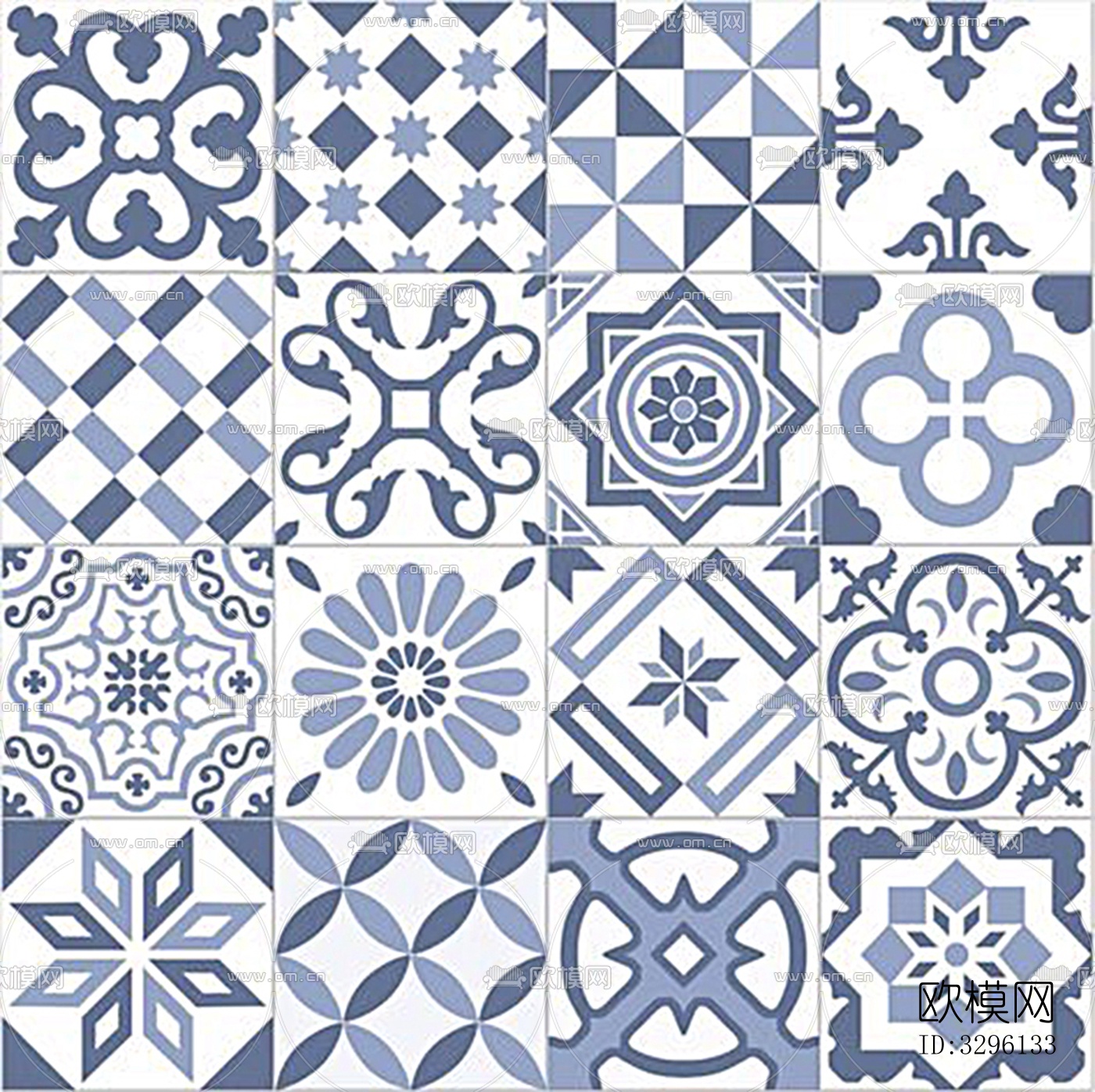 花纹瓷砖花砖贴图下载下载（渲染图1）