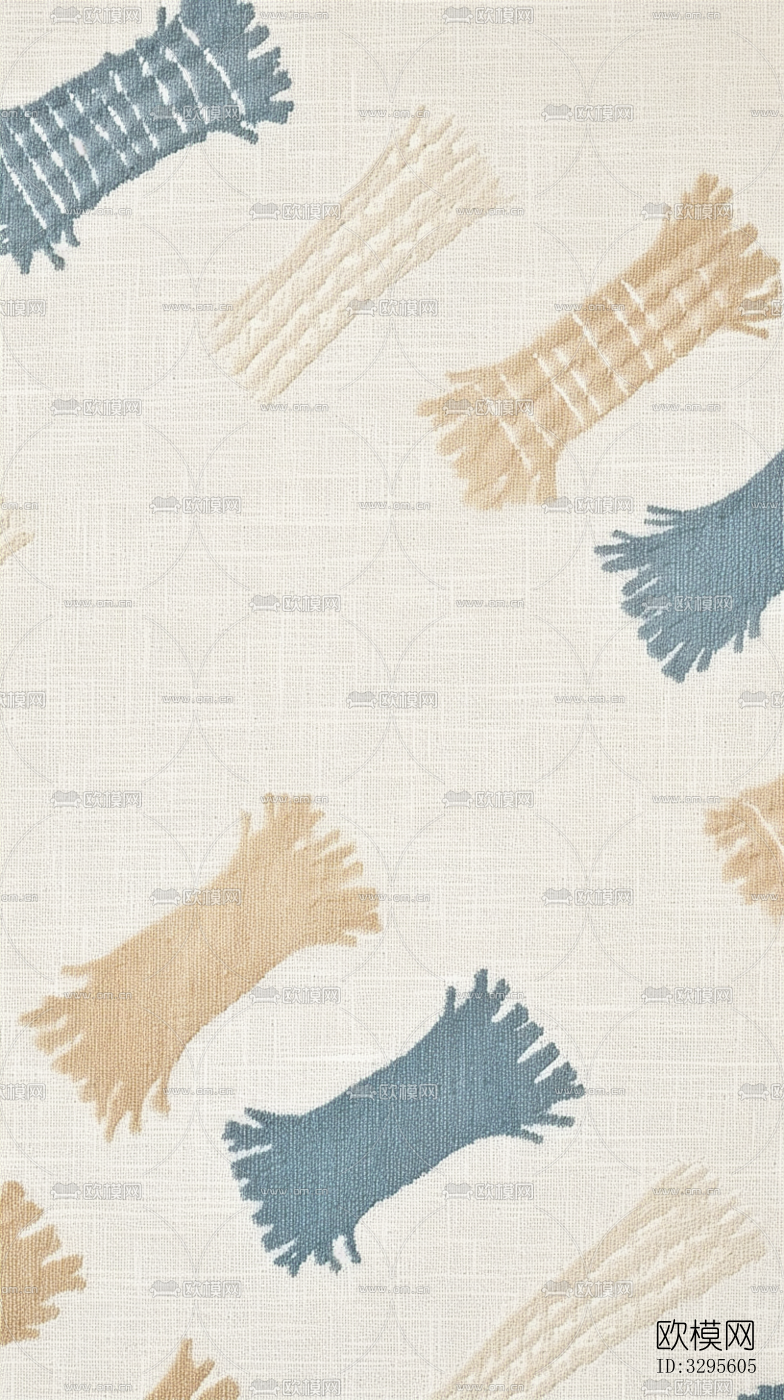 现代卡通儿童地毯图案下载