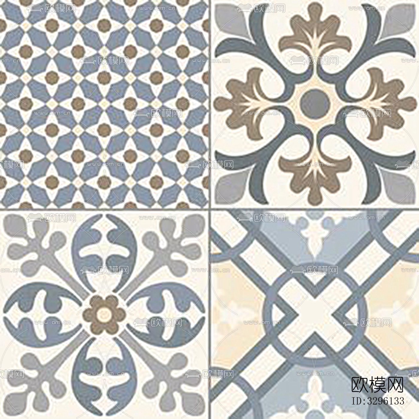 花纹瓷砖花砖贴图下载下载（渲染图5）