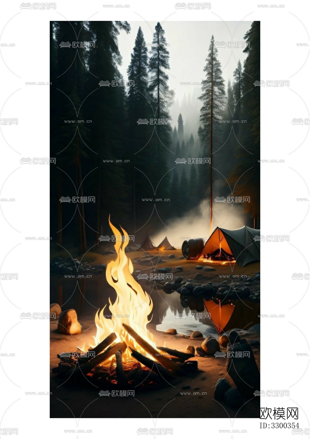 卡通风景装饰画下载