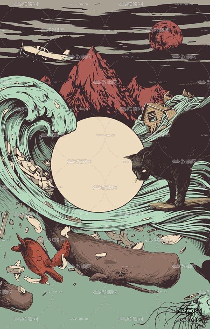 现代抽象装饰画下载