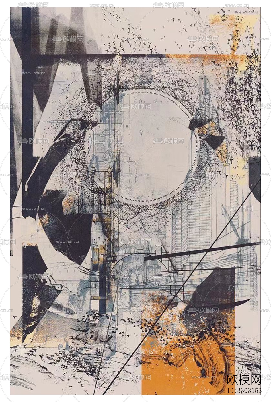 现代抽象装饰画下载