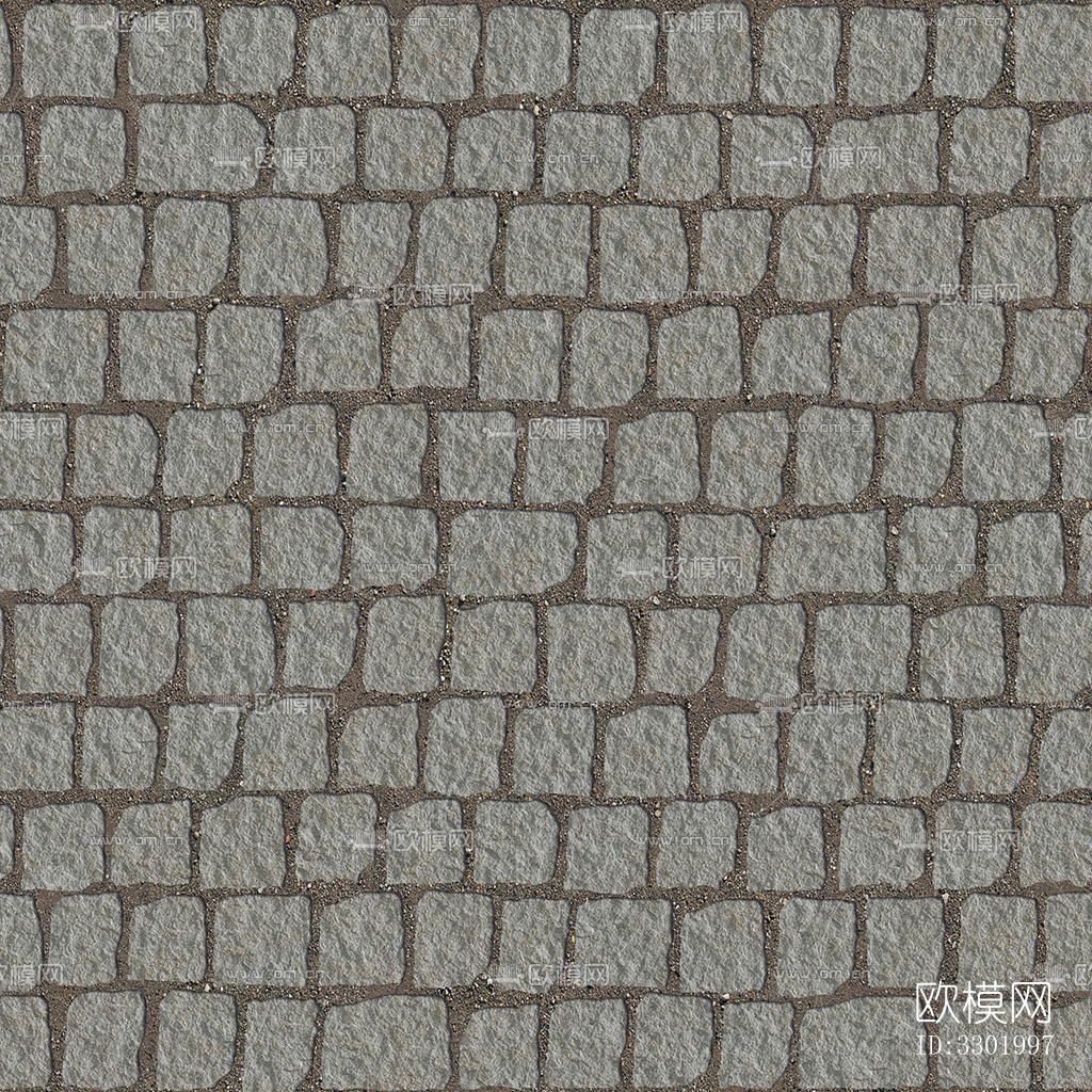 无缝灰色方形拼花地砖人行道路地面街道广场铺贴下载