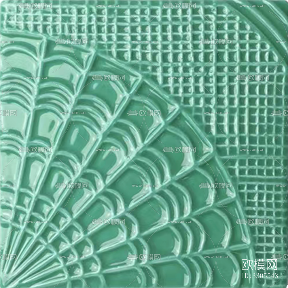 绿色复古手工砖下载