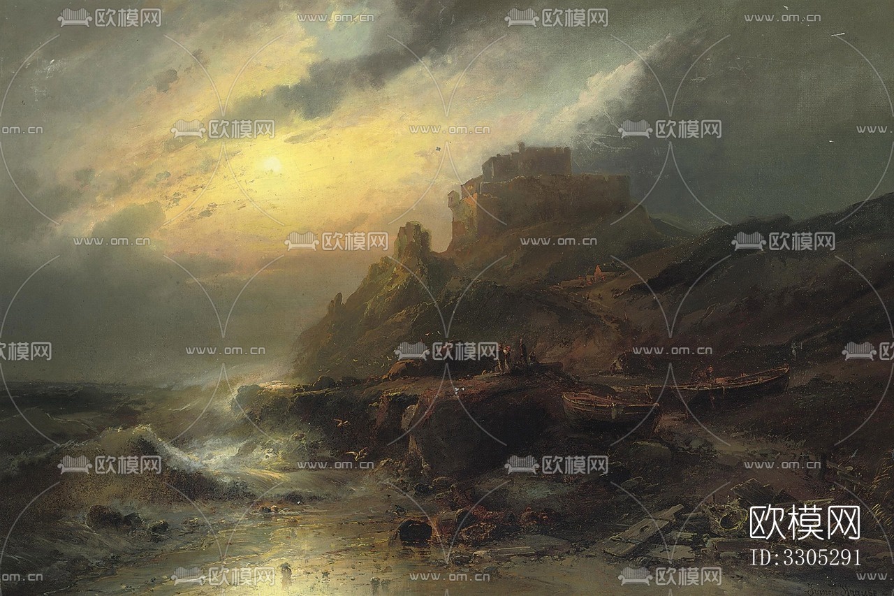 现代油画装饰画下载