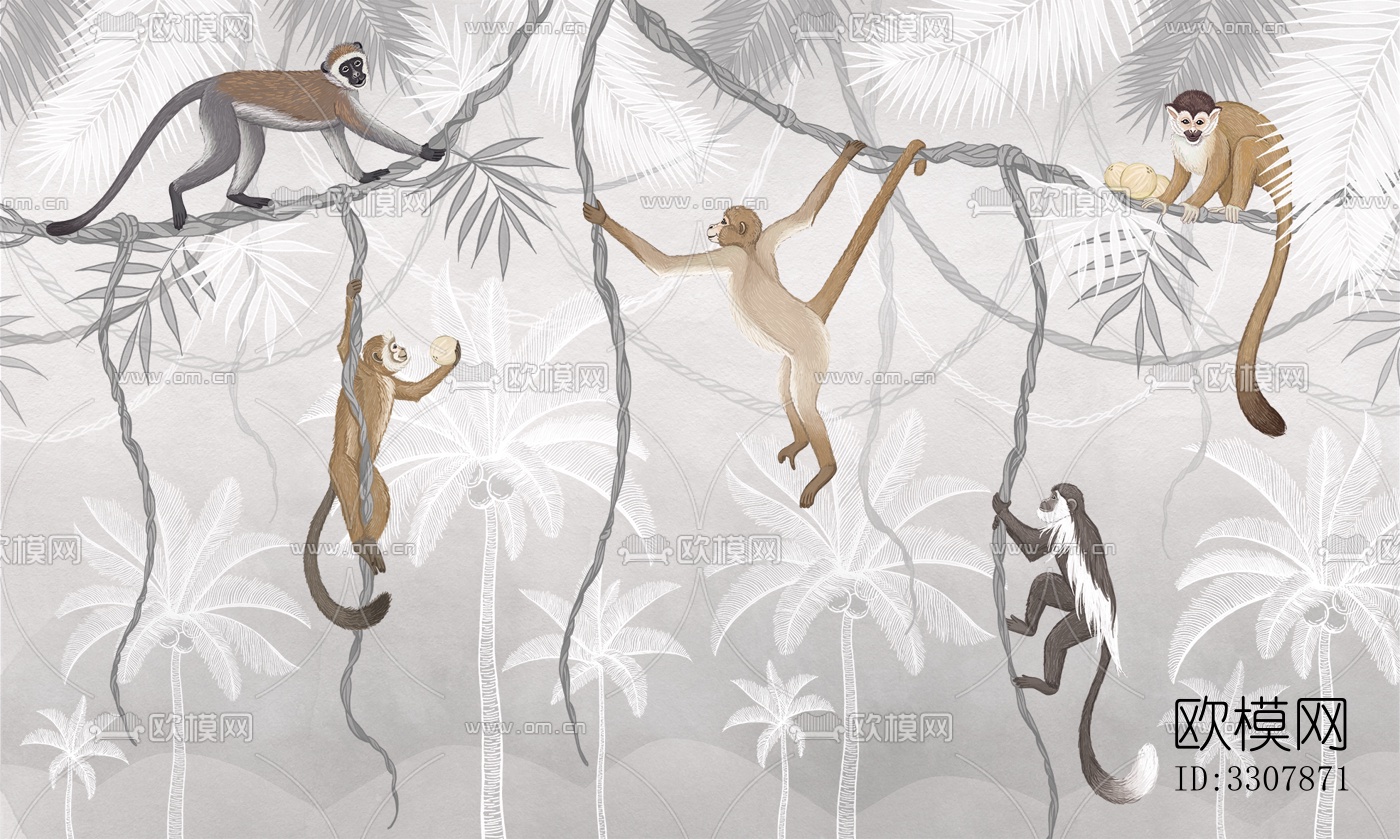 动物画墙纸 壁纸下载