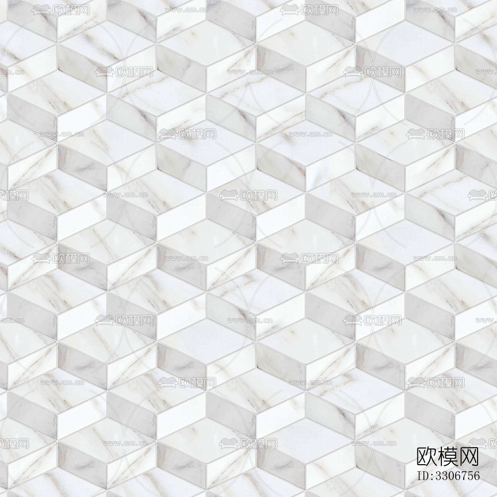 无缝现代白色大理石石材几何拼接拼花图案瓷砖地砖墙砖下载