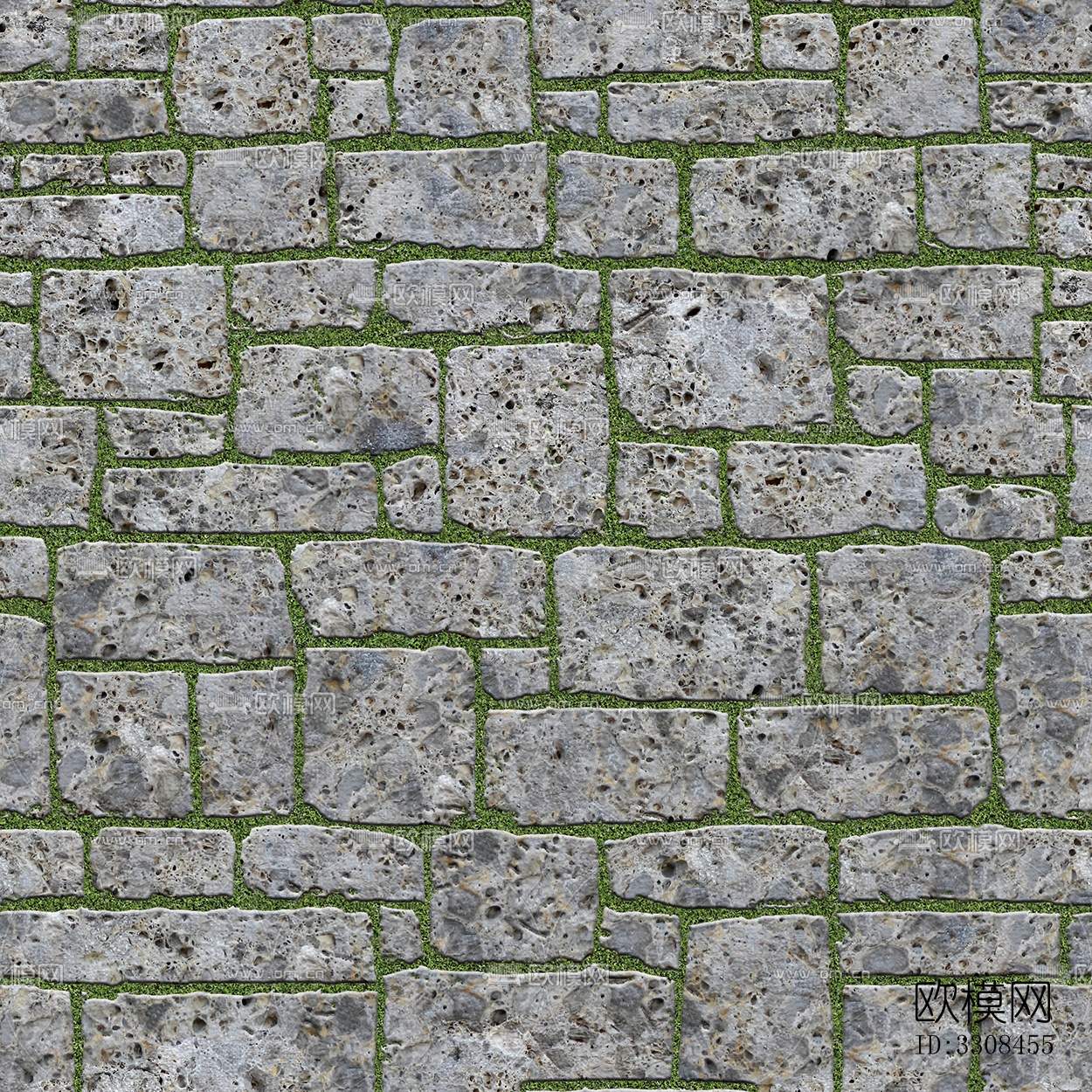 无缝公园透水砖草坪砖植草砖停车位铺装铺路下载