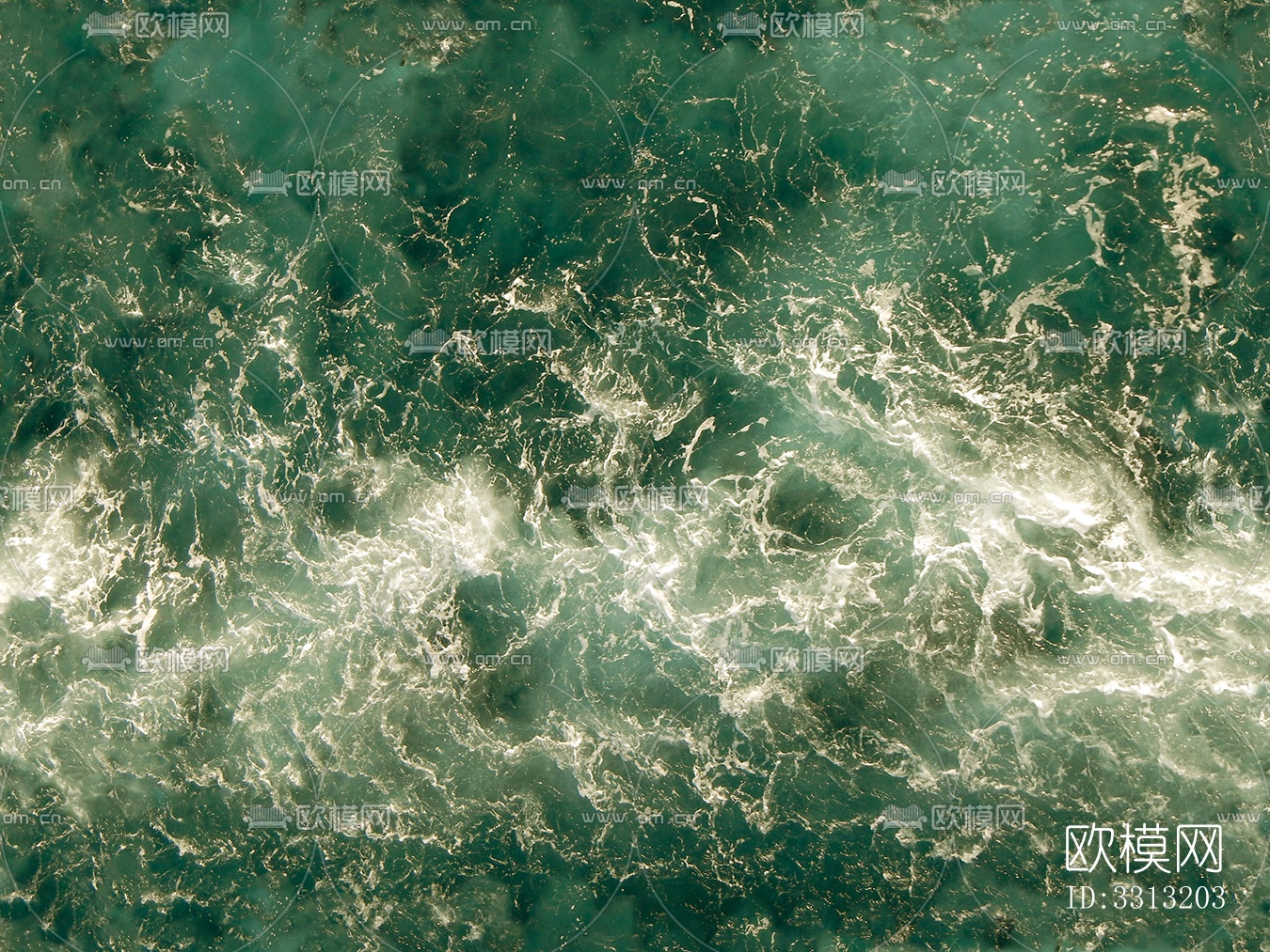 无缝绿色水波纹水面水池浪花海浪纹理下载