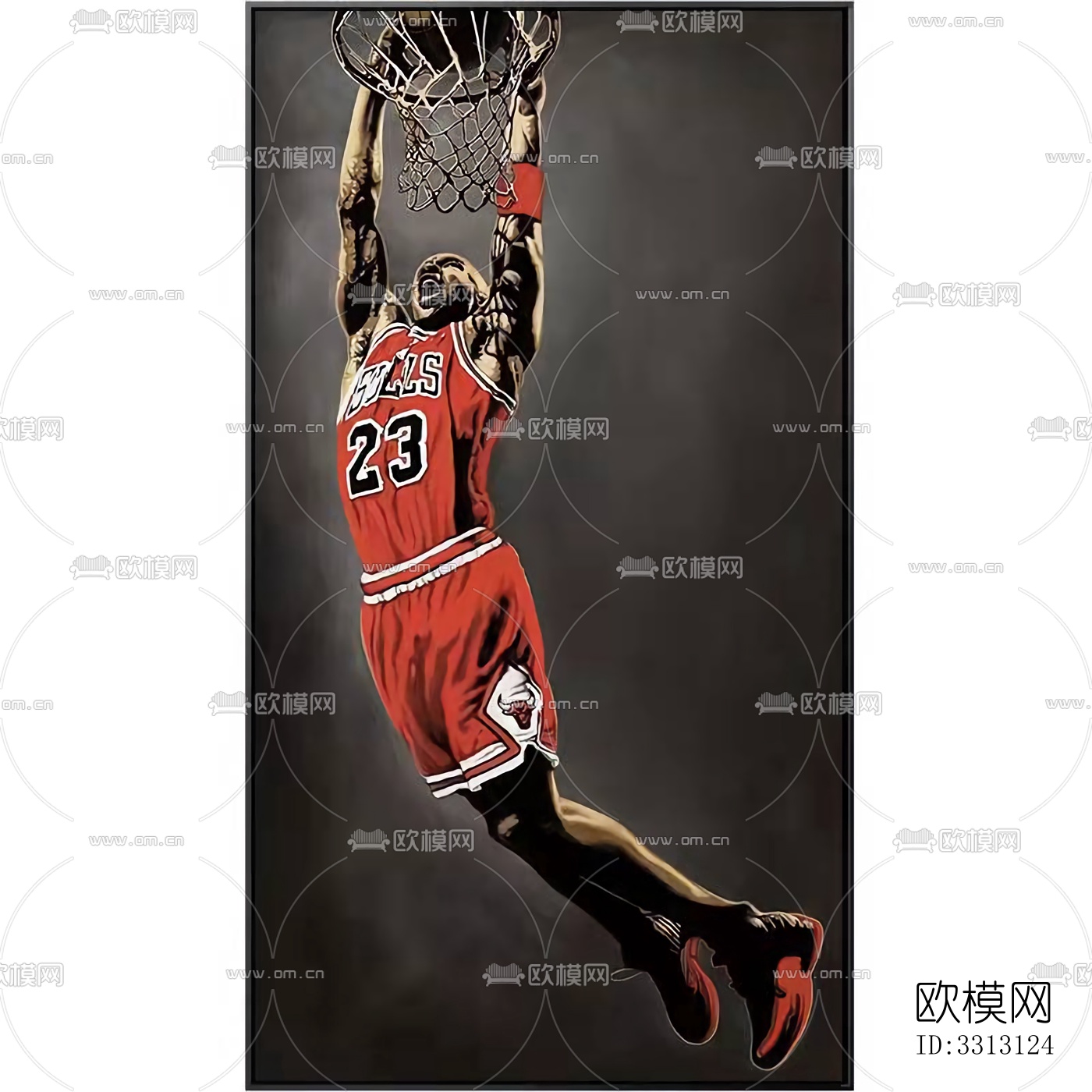 篮球球星装饰画下载