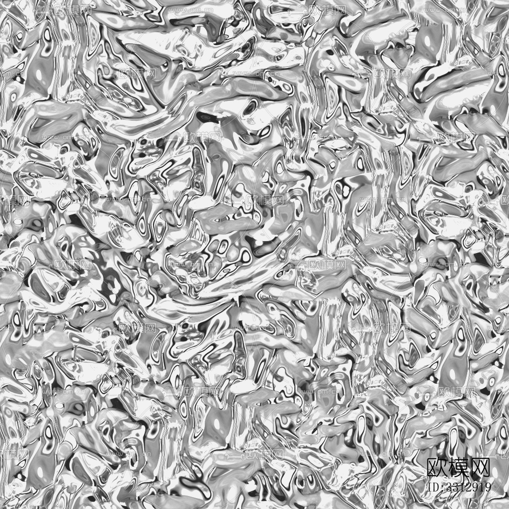 无缝银色水波纹不锈钢锤纹金箔金属下载