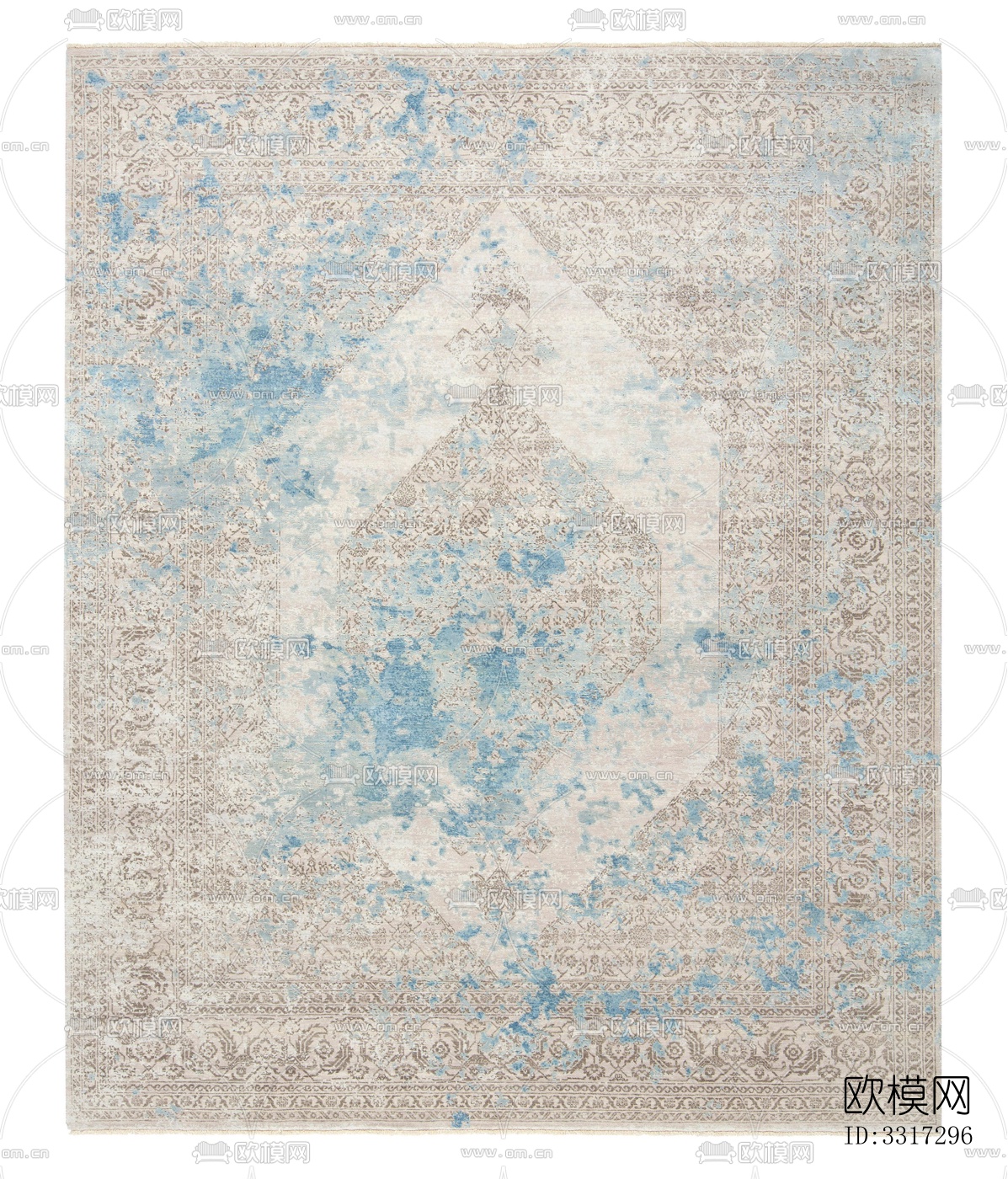 棕蓝色地毯下载