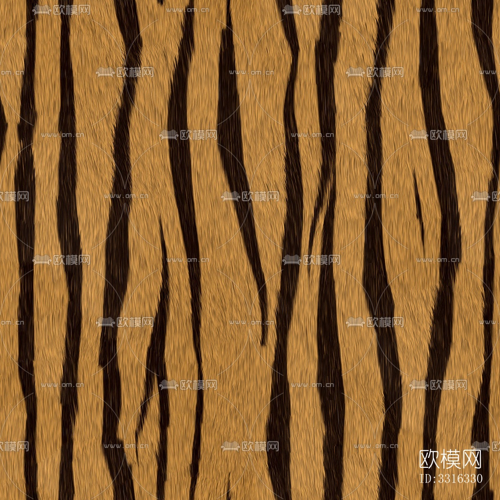无缝老虎动物皮毛皮草皮革纹理人造假毛皮下载