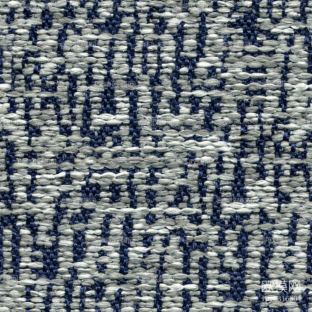 无缝现代酒店办公室蓝色粗纹针织肌理地毯地垫布纹布料面料下载
