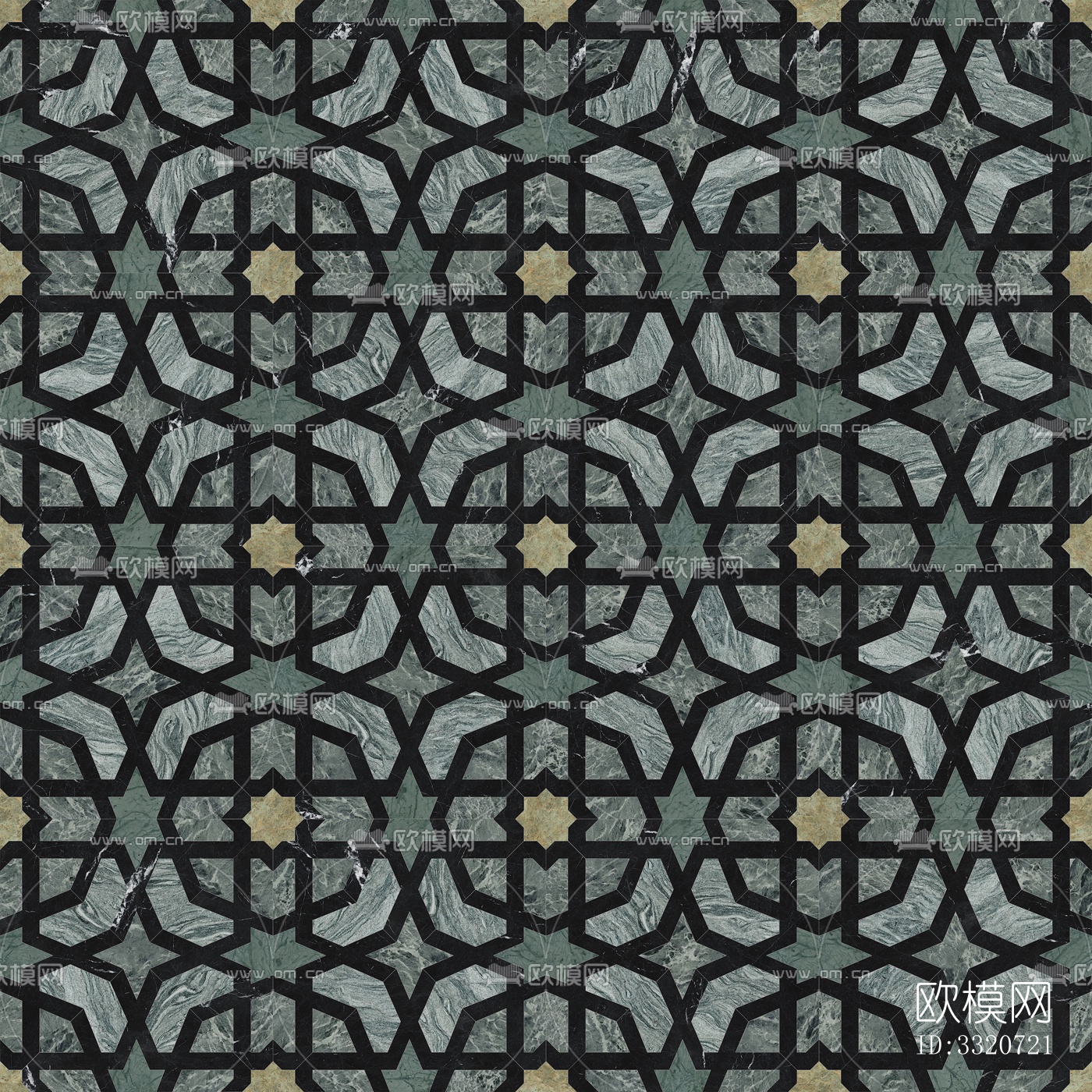 灰色大理石材拼花花砖无缝4k下载