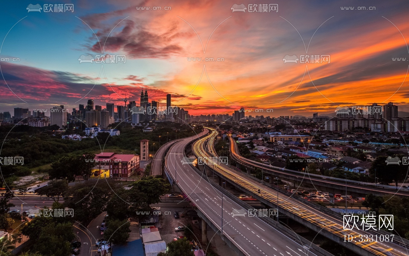 城市夕阳美景下载