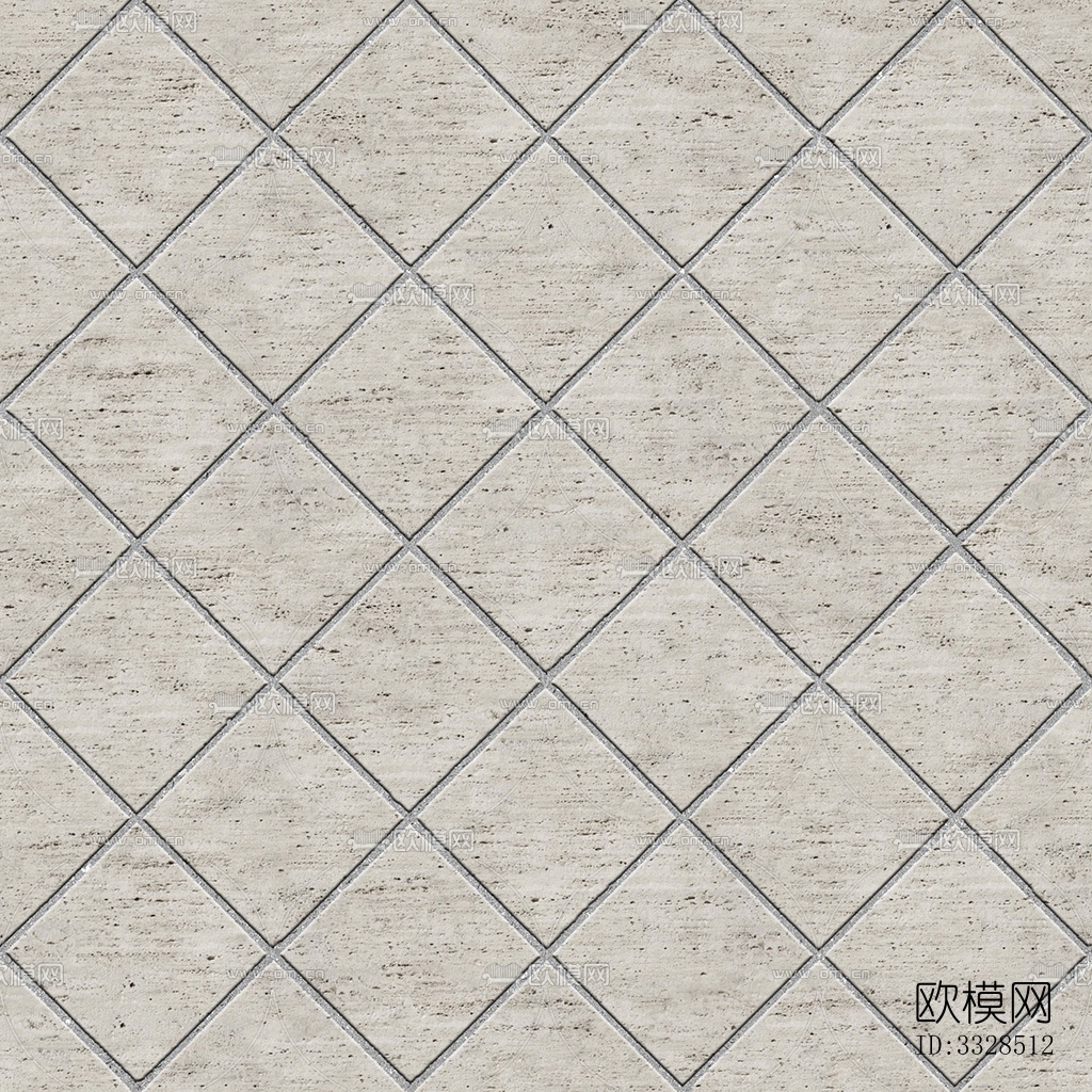 无缝花岗岩石材拼花地砖人行道路地面广场铺贴下载