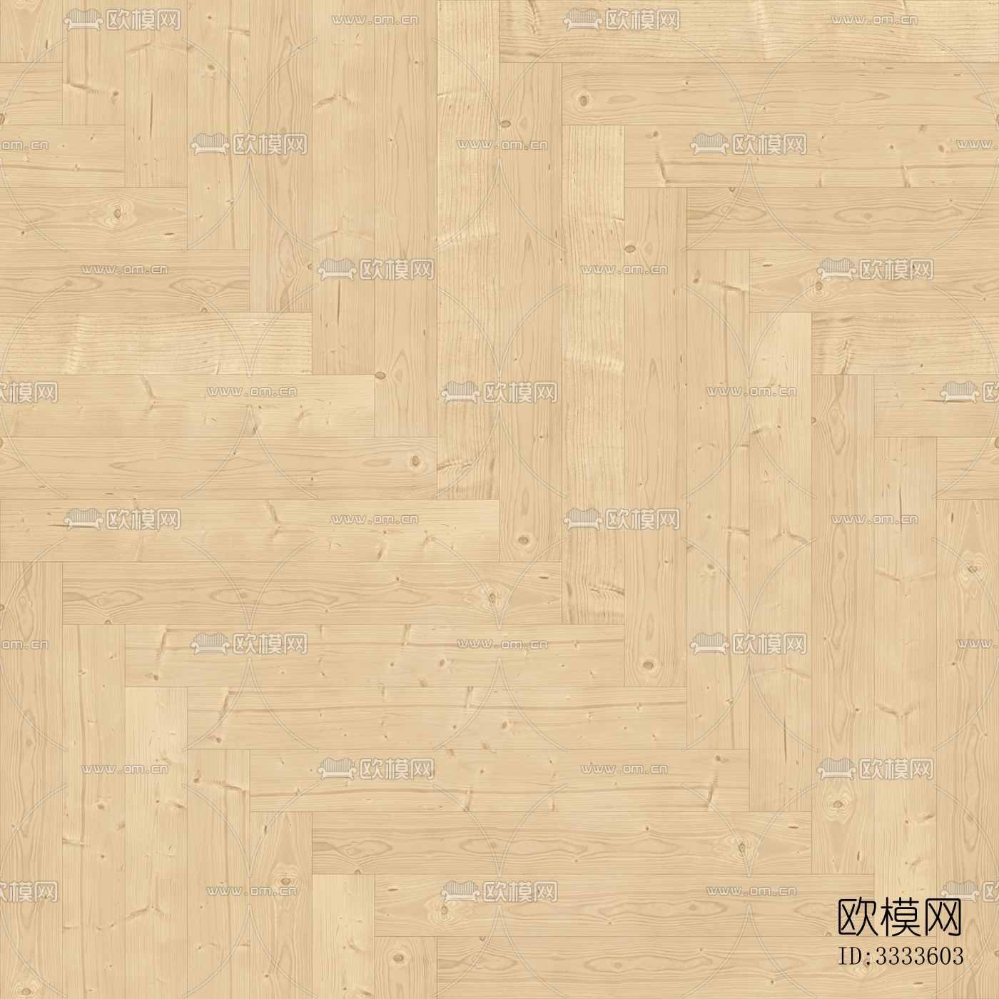 原木色人字拼花橡木木地板-免费3dmax模型库-欧模网