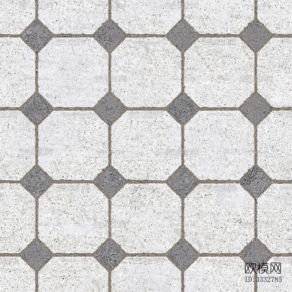 无缝拼花水泥地砖人行道路地面广场铺贴下载