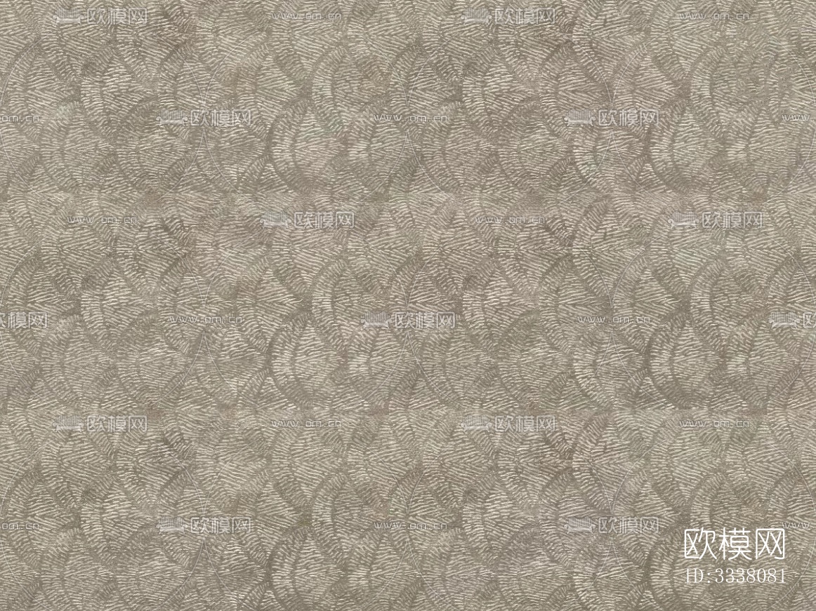 暖色复古鱼鳞暗纹地毯下载