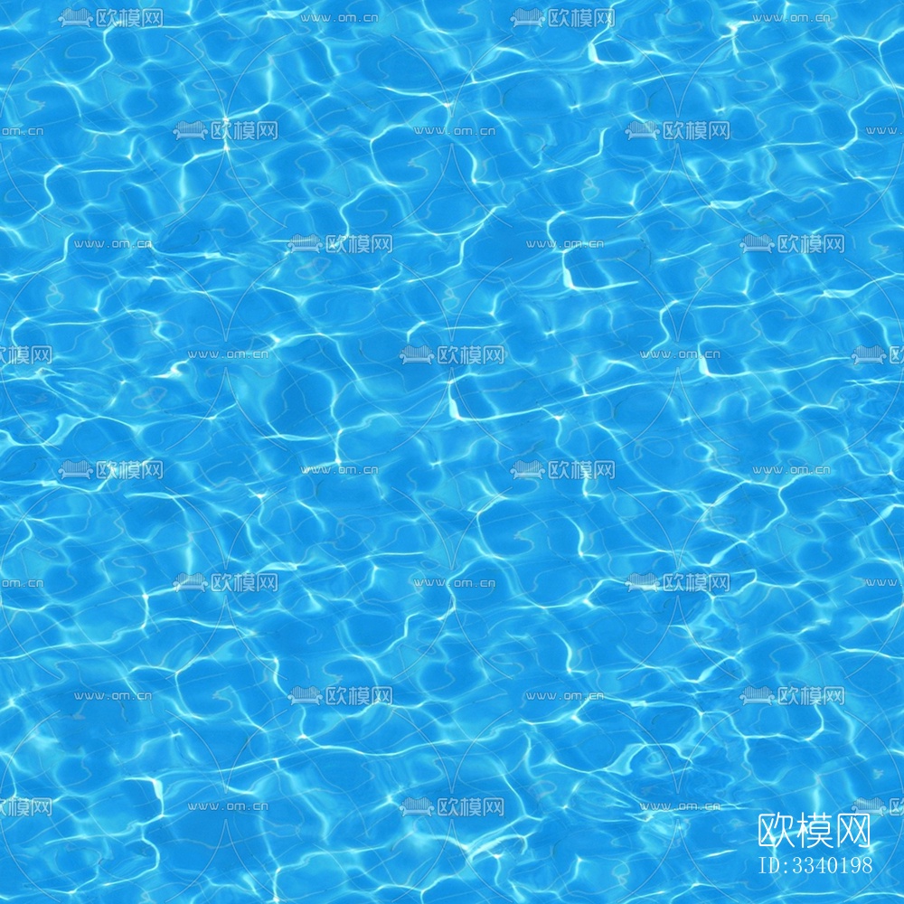 无缝蓝色游泳池水波纹水面水池纹理下载