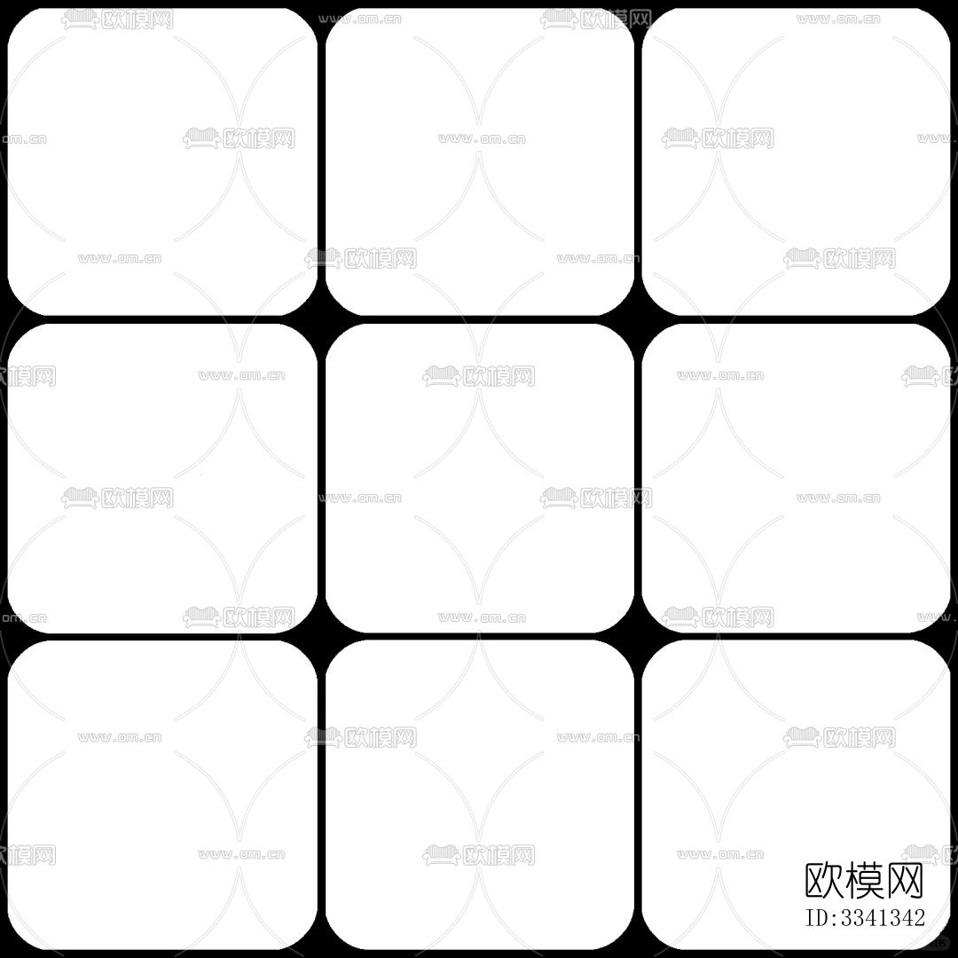 无缝黑白花砖下载