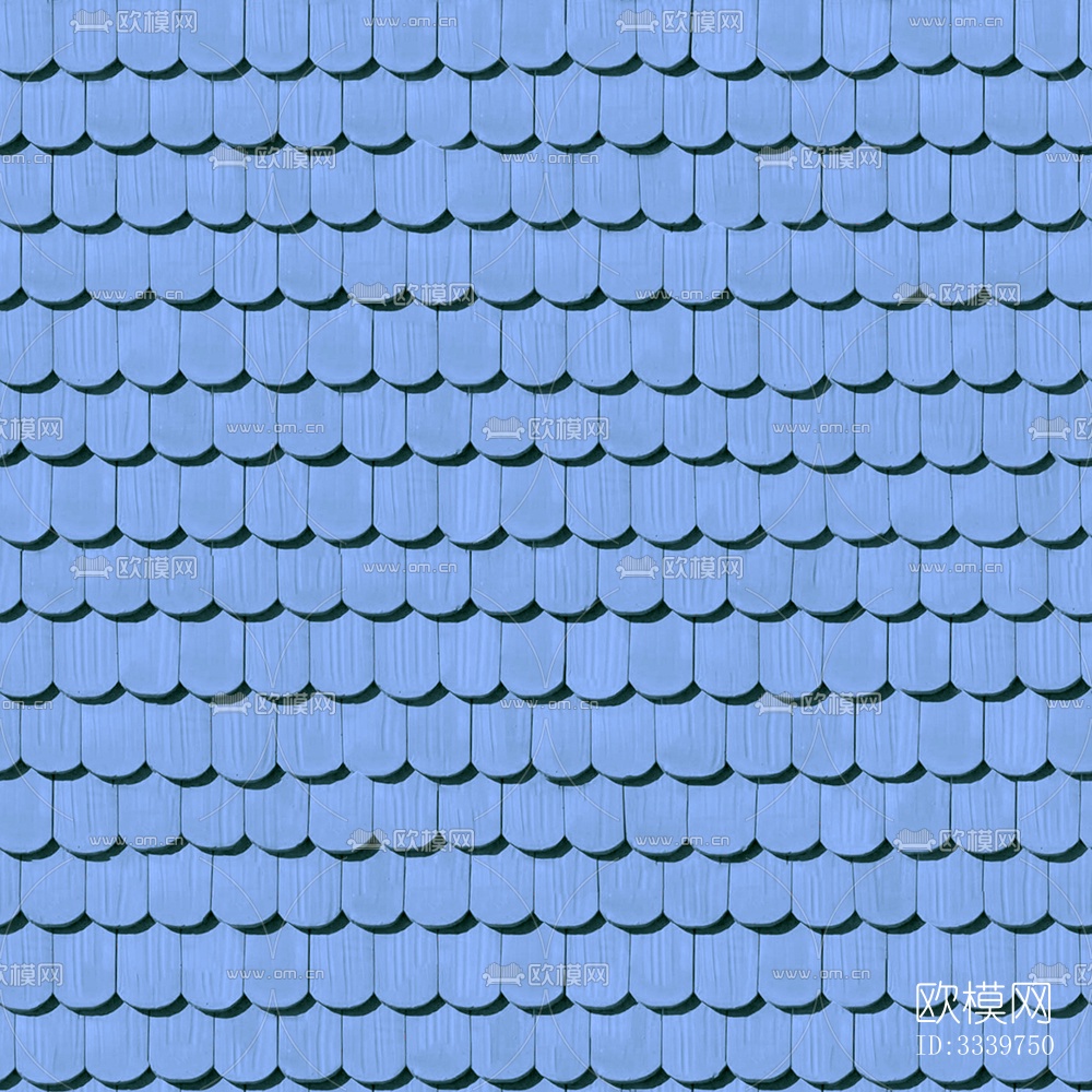 无缝别墅建筑屋顶陶土陶瓷瓦片下载