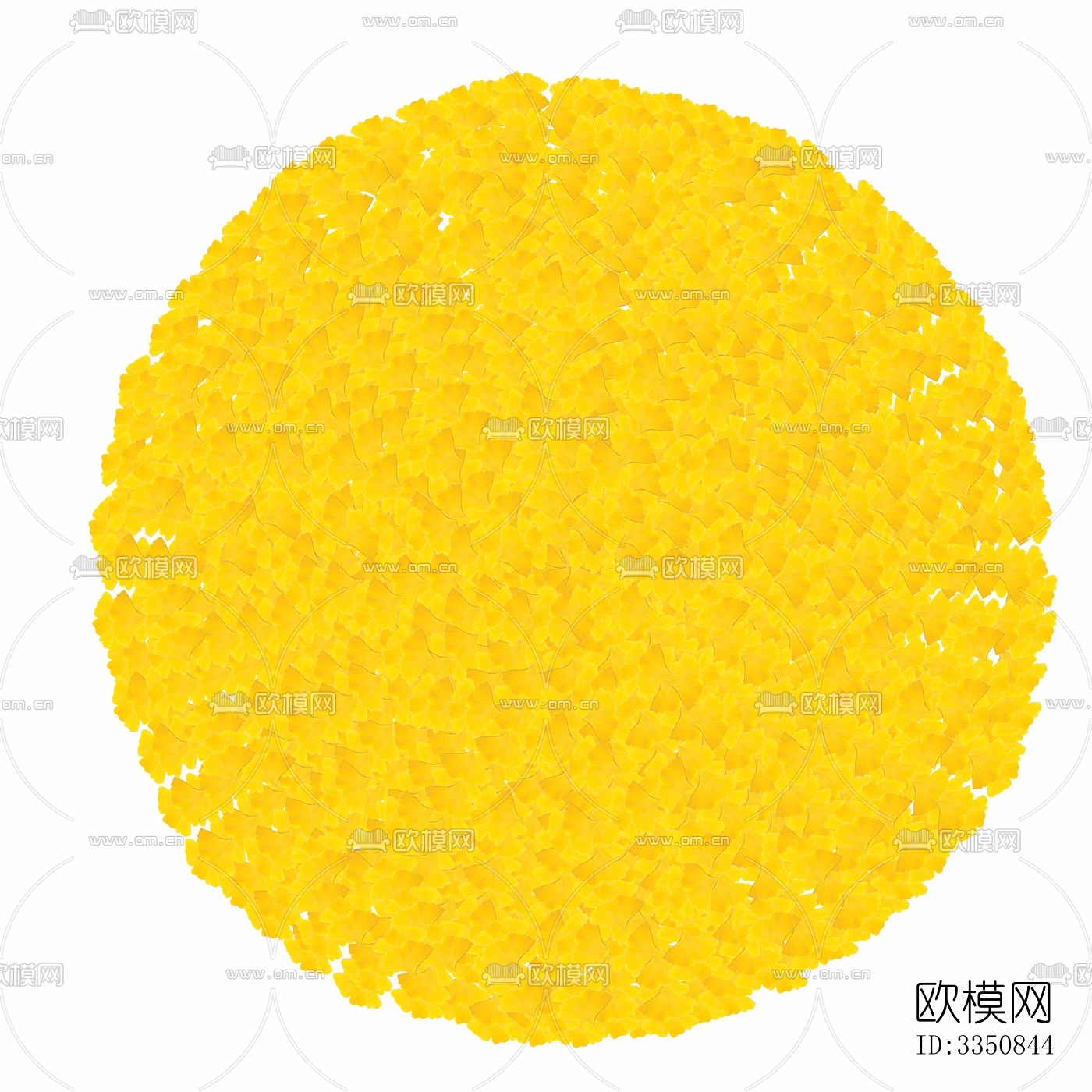 黄色圆形地毯下载