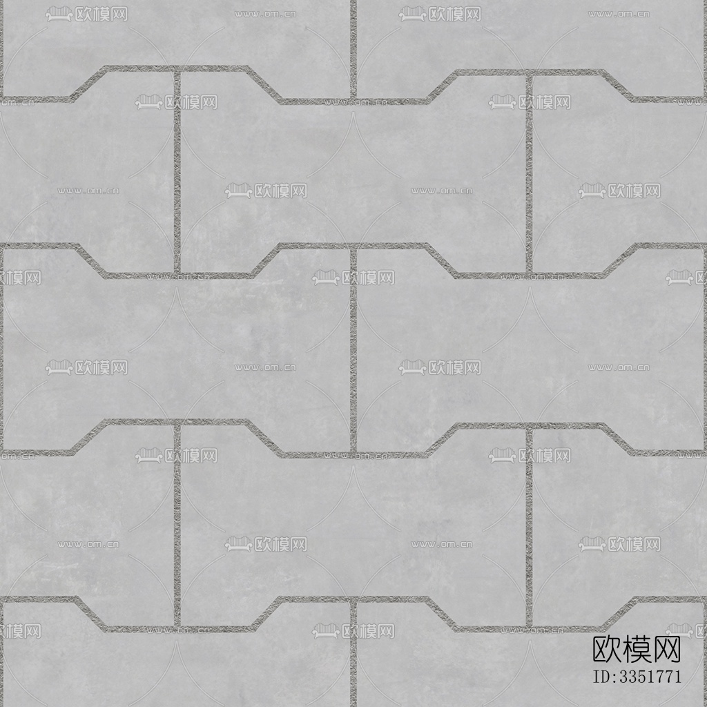 无缝拼花水泥地砖人行道路地面广场铺贴下载