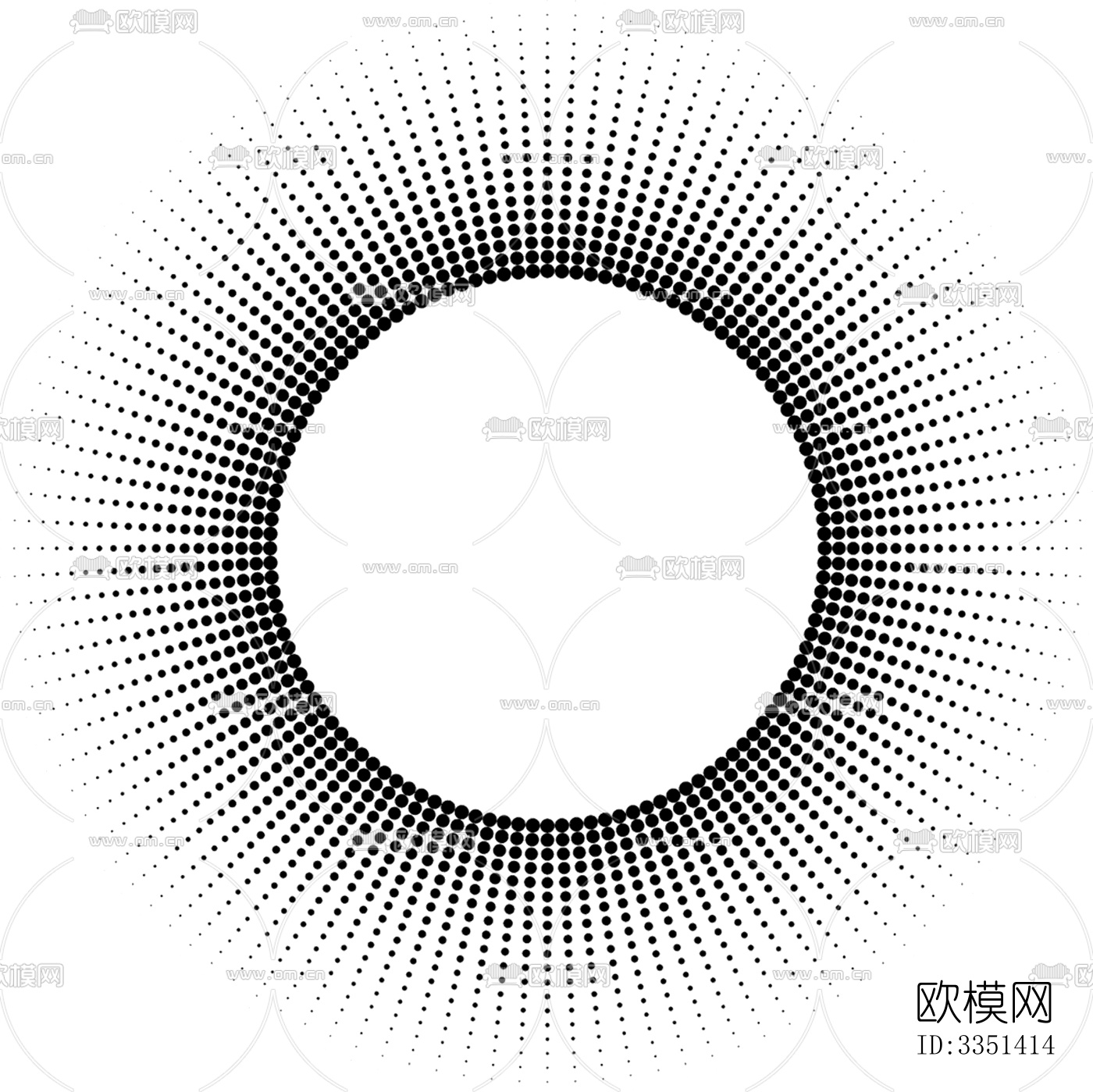 圆形渐变洞洞板下载
