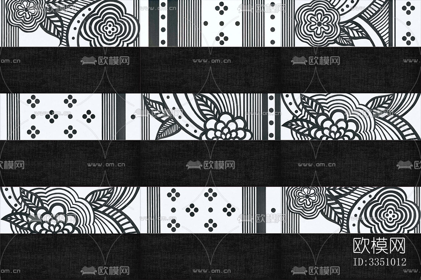 无缝复古风格大理石材拼花图案瓷砖小花砖仿古砖地砖墙砖下载