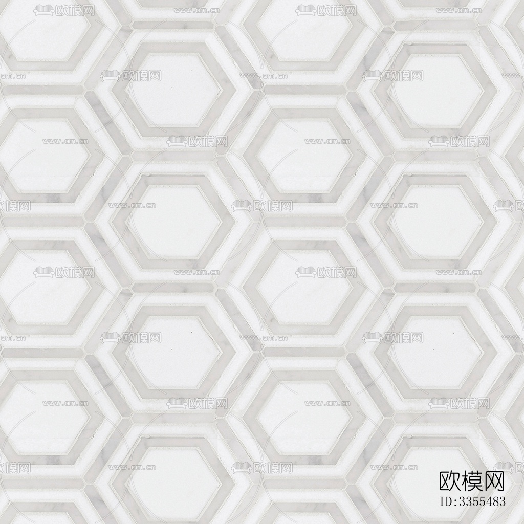 无缝现代白色大理石石材几何拼接拼花图案瓷砖地砖墙砖下载