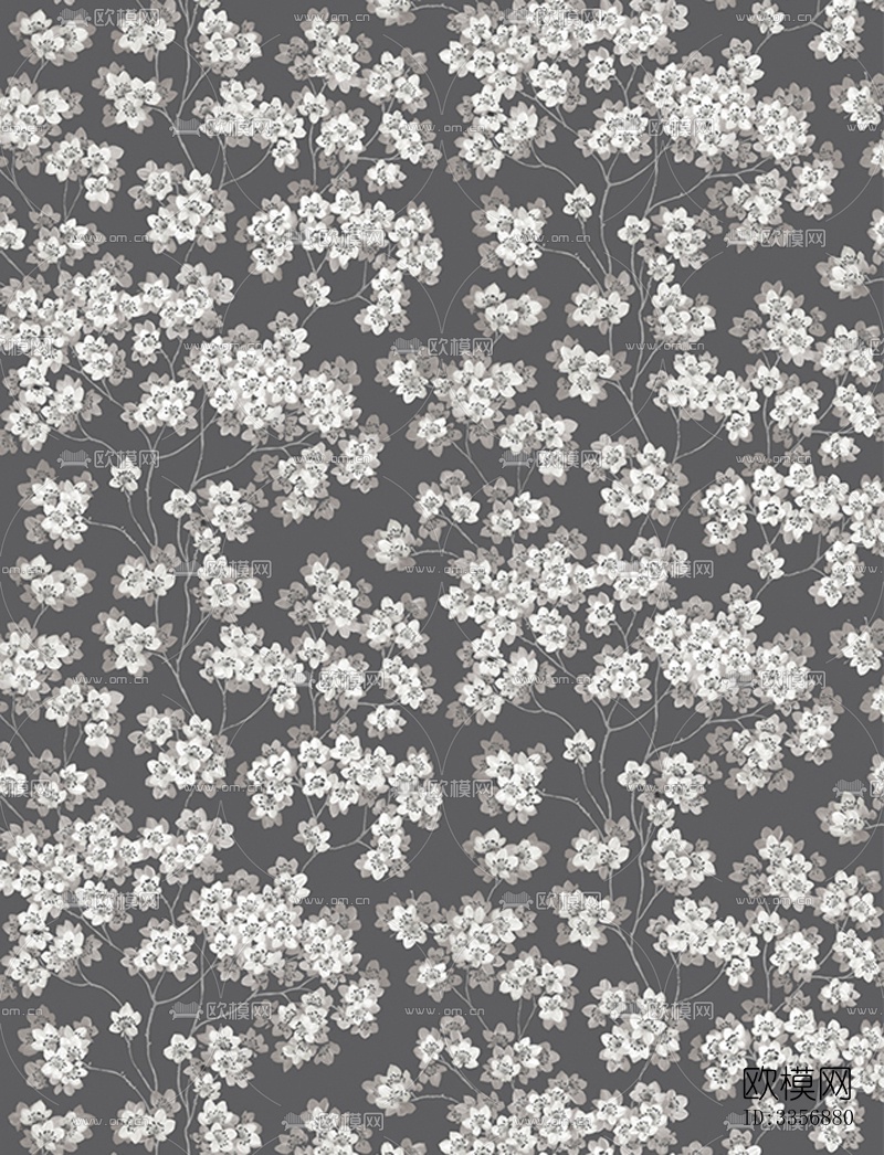 黑色碎花壁纸下载