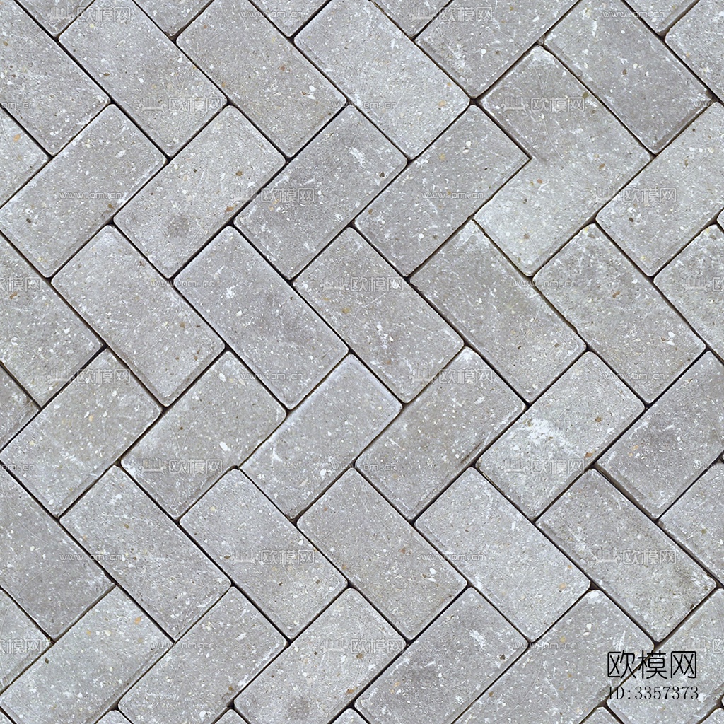 无缝人字纹拼花地砖人行道路地面广场铺贴下载